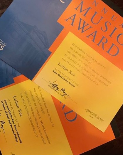 Two awards certificates